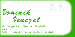 dominik venczel business card